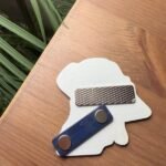 Magnetic Acrylic Brooch – Kuwait Map “Watan Al-Nahar” black - Image 3